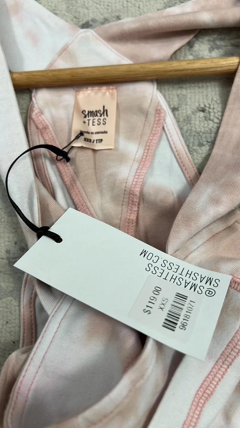 NWT Smash + Tess Tie Dye Romper XXS- Fits like a S image indicator(5)