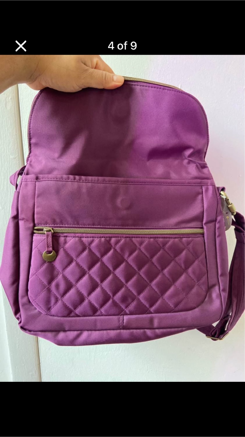 Travelon Anti-Theft Purple Quilted Bag - photo 2