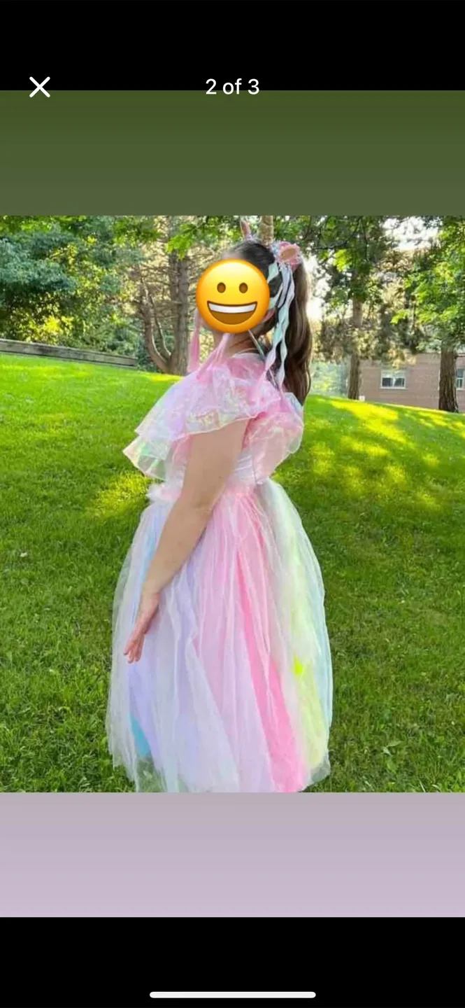 Girls' Rainbow Tulle Dress thumbnail