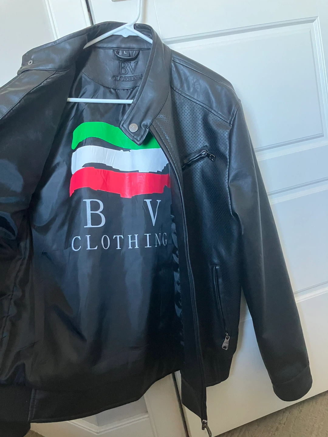 BV Clothing Black Leather Jacket