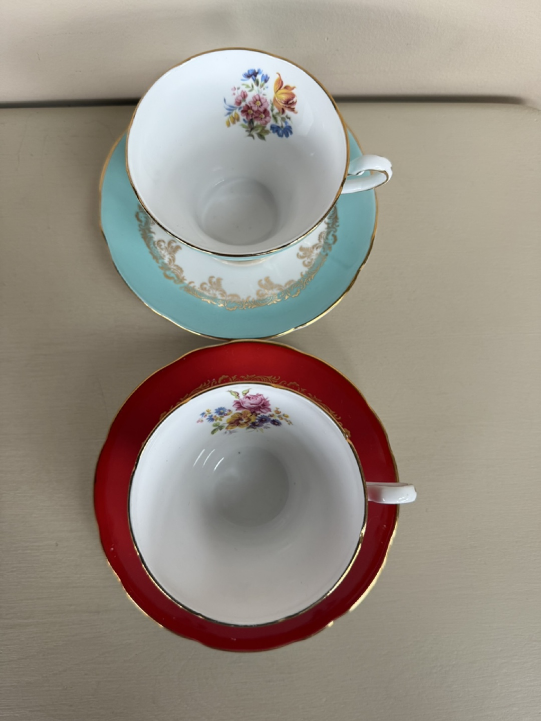 Royal Stafford Bone China Tea Cups & Saucers - photo 2