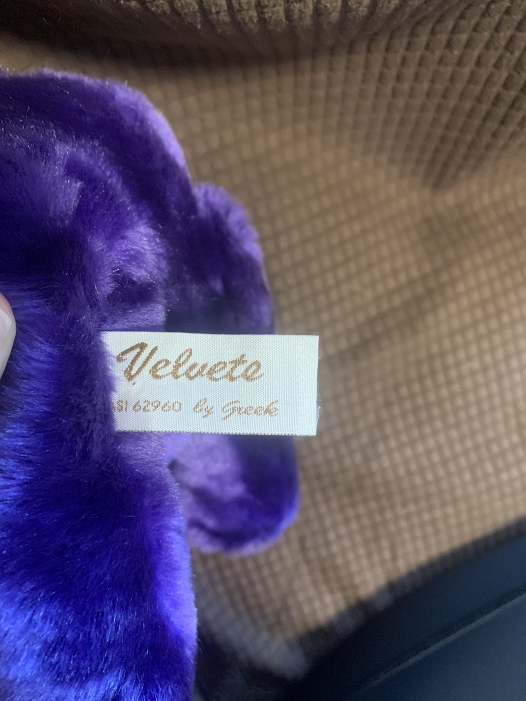 Velvete Purple Teddy Bear - photo 3