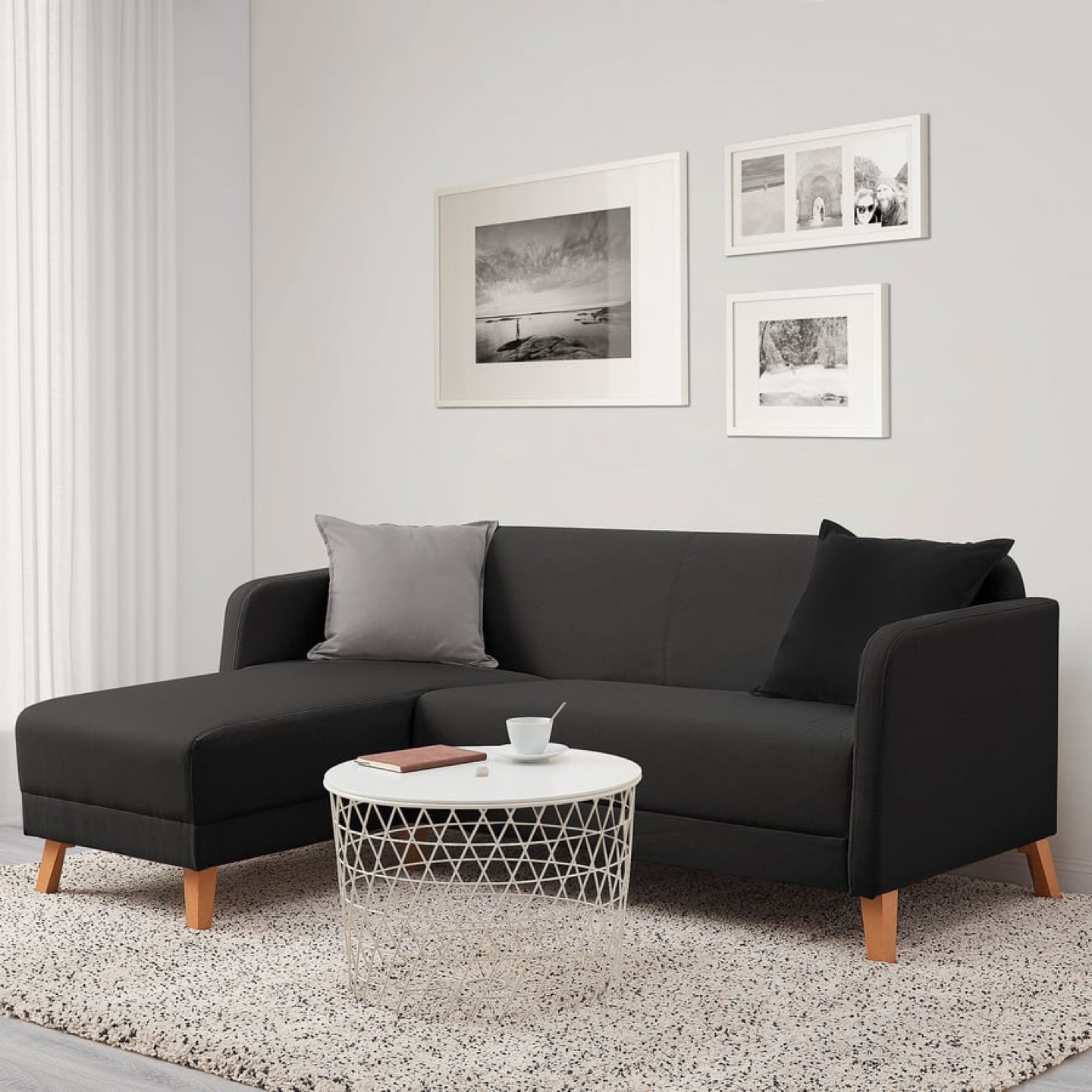 IKEA Landskrona Sofa with Chaise - Dark Grey - photo 2