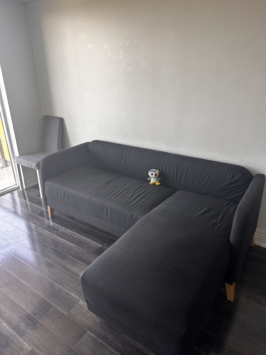 IKEA Landskrona Sofa with Chaise - Dark Grey - photo 5