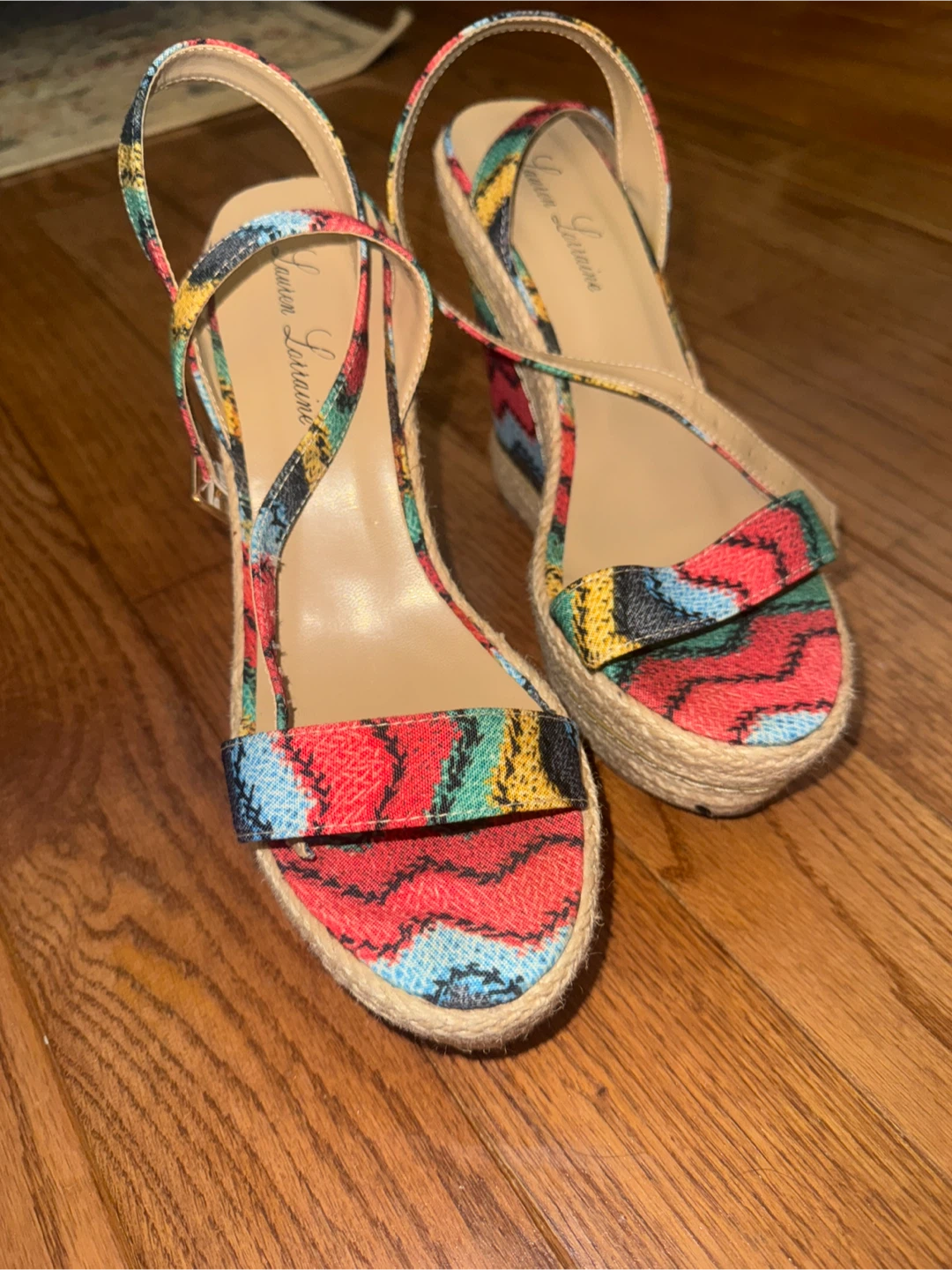 Lauren Lorraine Wedge Sandals - Size 8