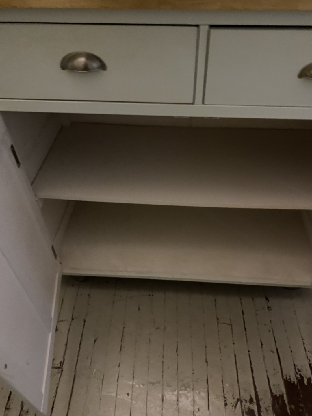 Kitchen Island Cart with Wood Top - photo 3