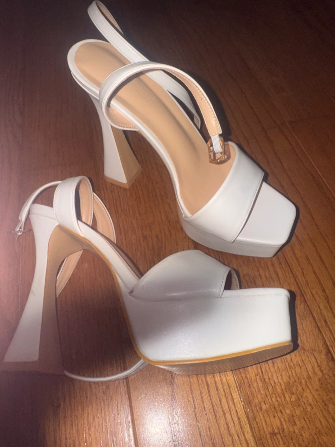 White Platform Heels - photo 2