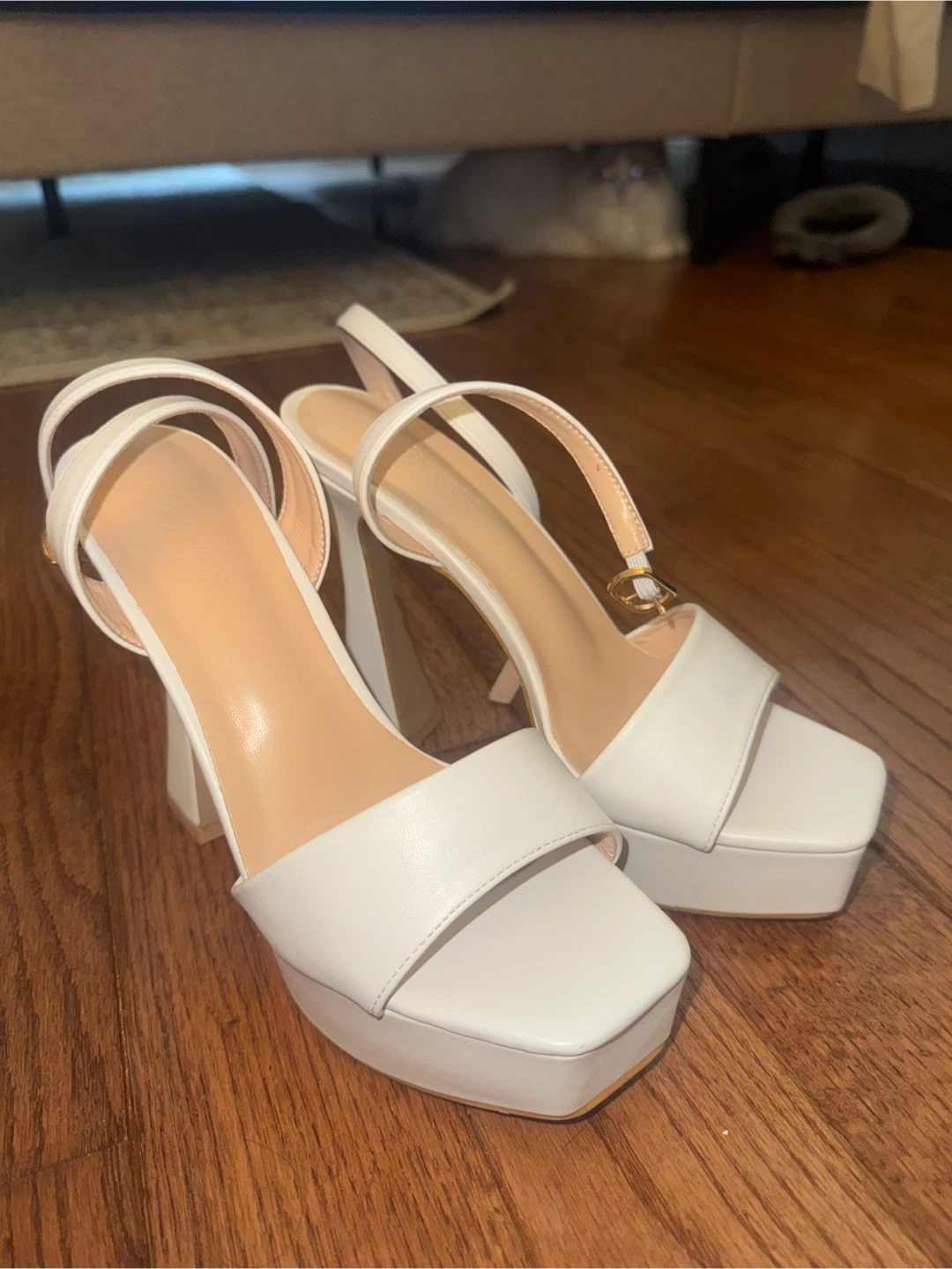 White Platform Heels - photo 4