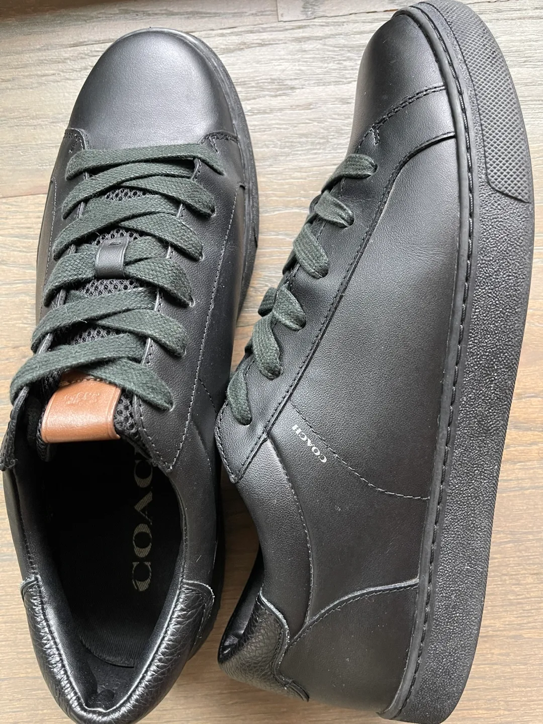 Men’s COACH C126 Black Leather Lo Top Sneaker - US 11D