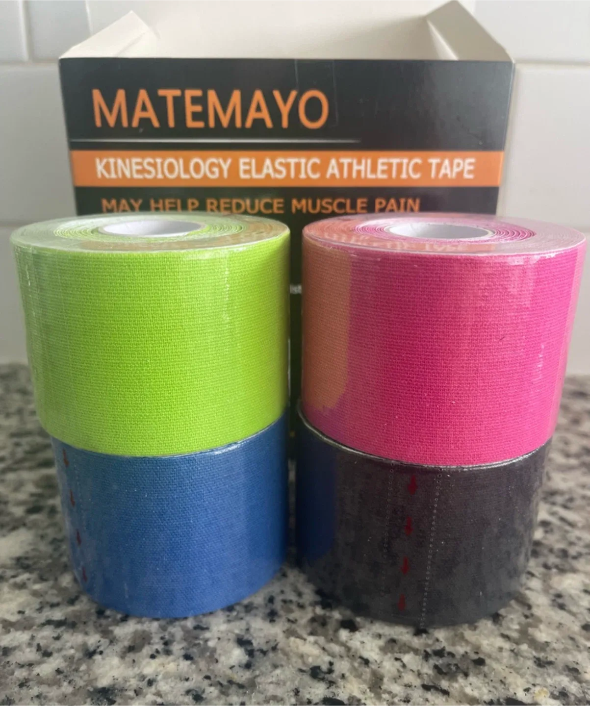 Matemayo Kinesiology Athletic Tape - 4 Rolls thumbnail
