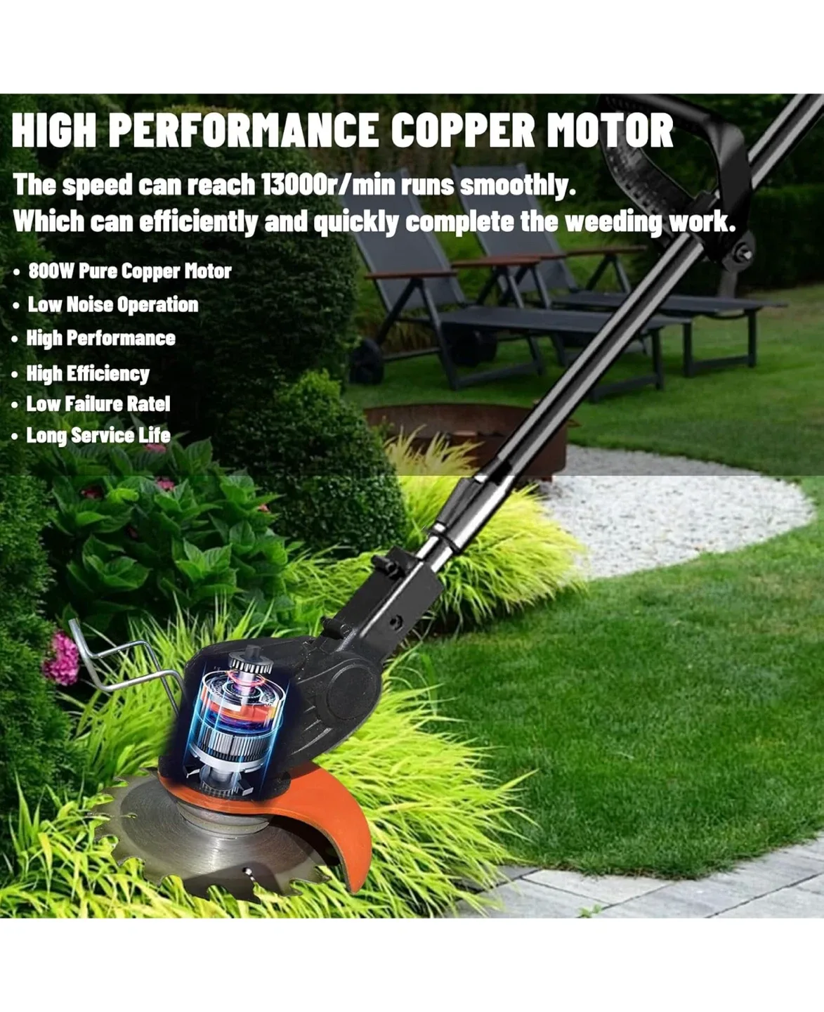 3-in-1 Multifunction Grass Trimmer image indicator(6)