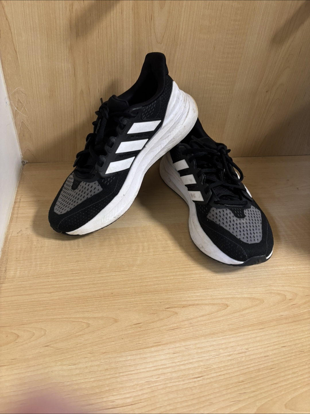 Adidas Running Shoes - Black & White