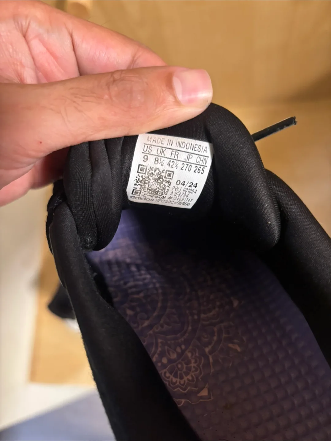 Adidas Running Shoes - Black & White image indicator(7)