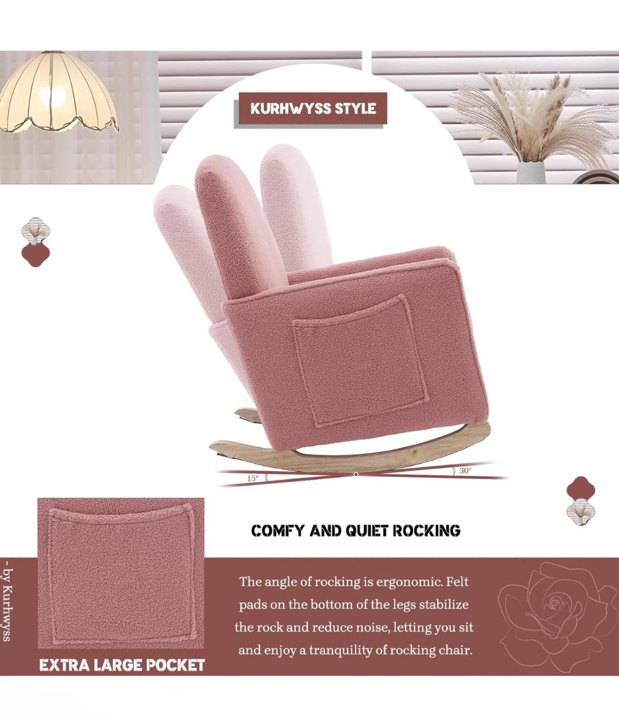 Pink Arm/Rocking chair - photo 5