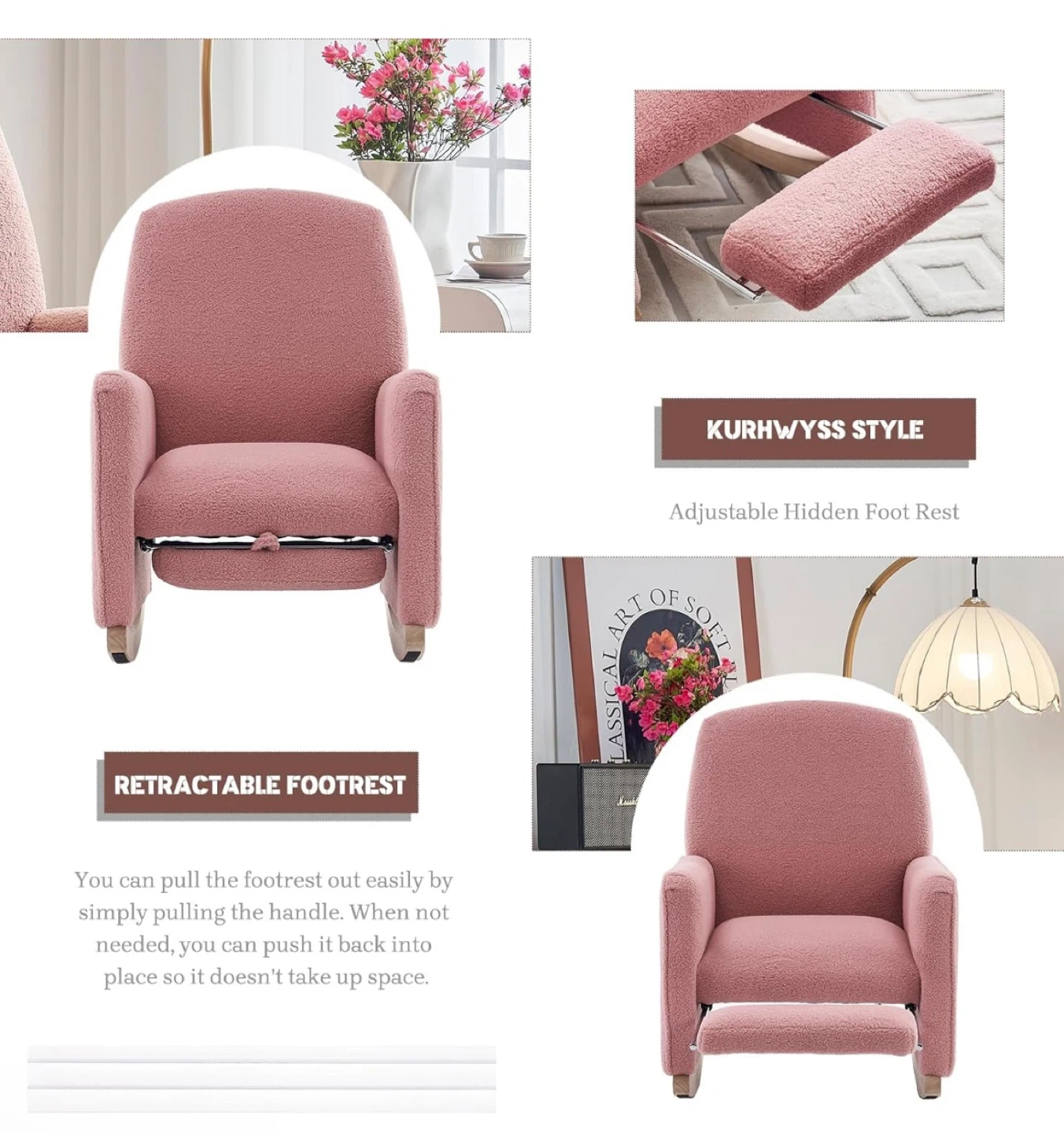 Pink Arm/Rocking chair - photo 3
