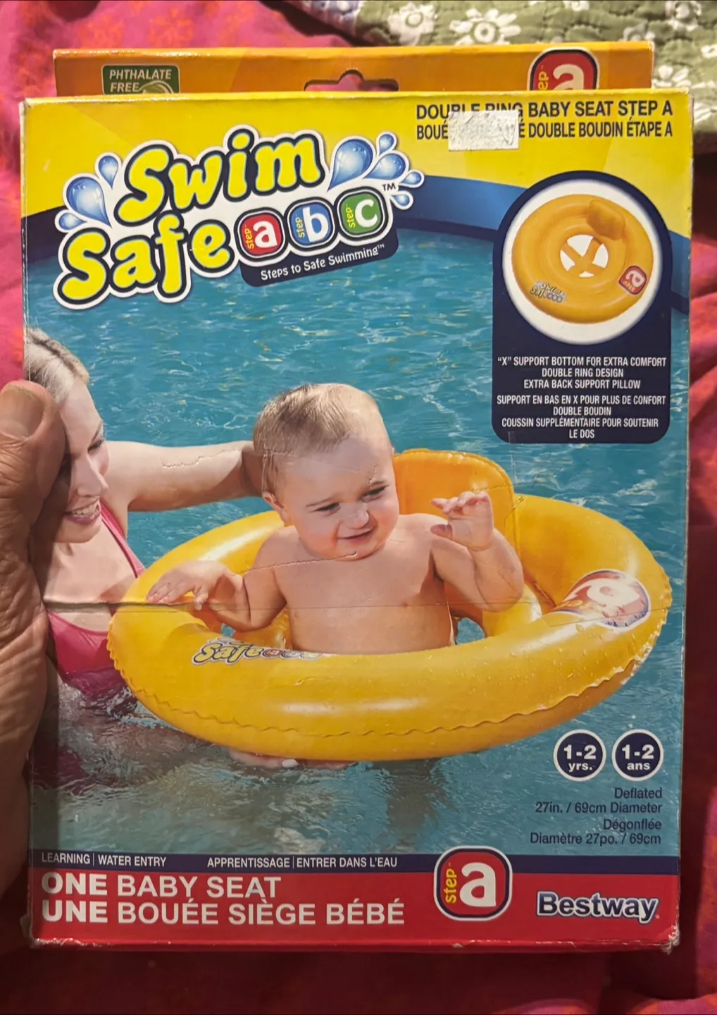 Bestway Swim Safe ABC Baby Seat - Yellow thumbnail
