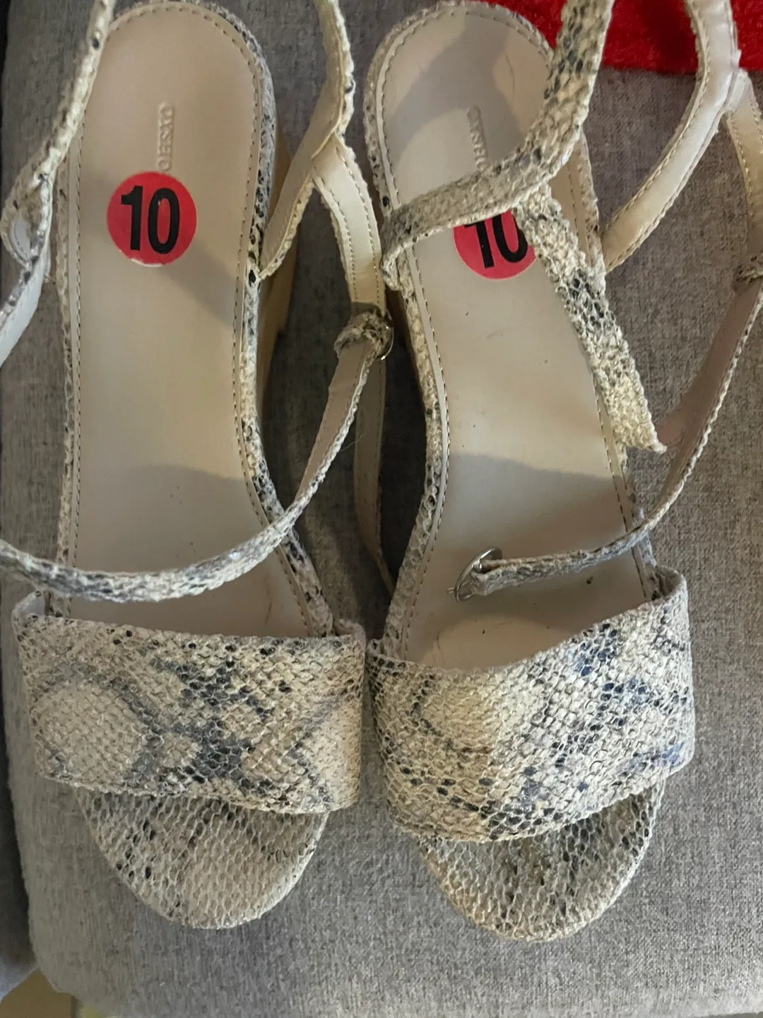 Circus by Sam Edelman Snakeskin Sandals - Size 10 thumbnail