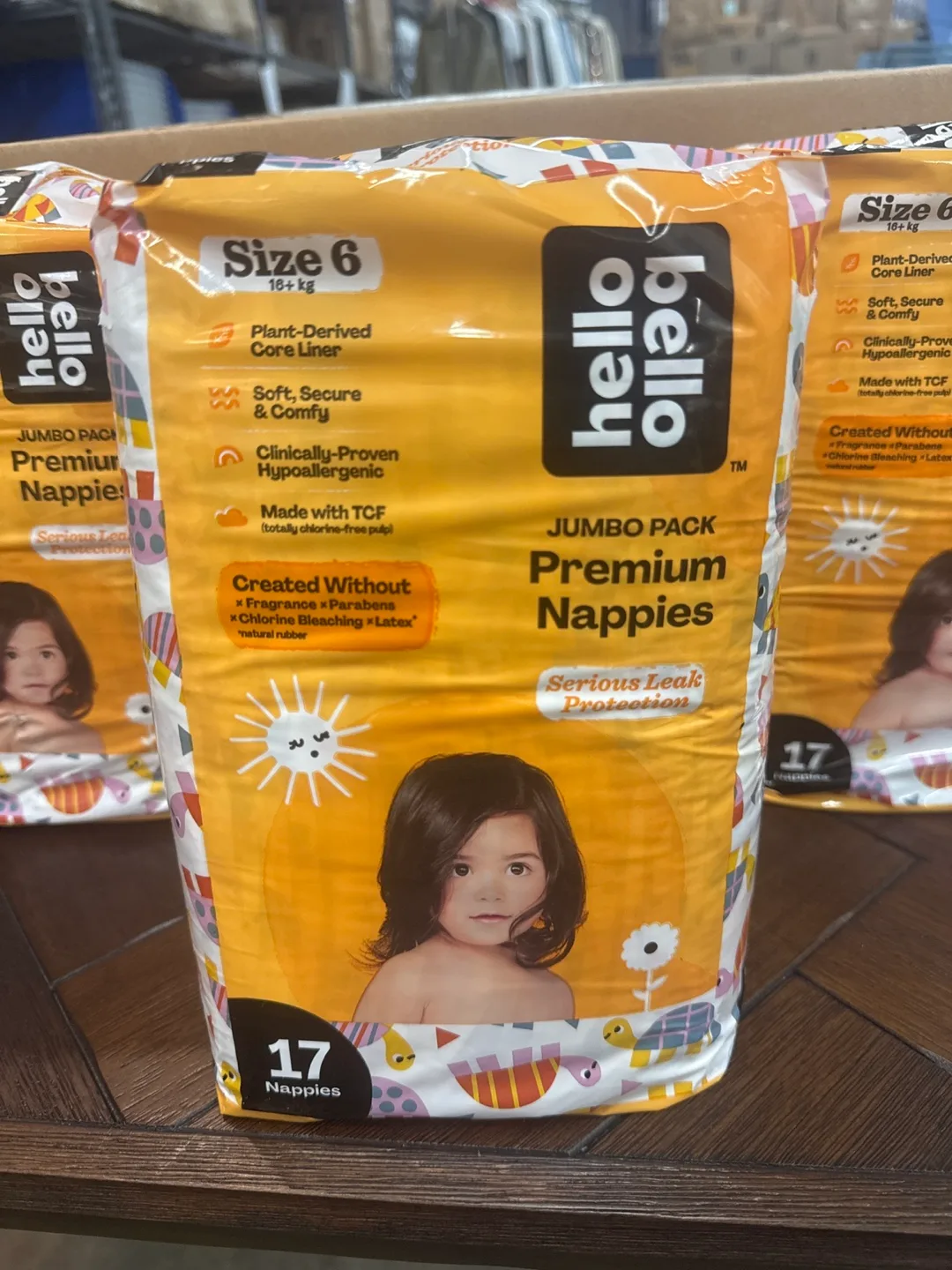 Hello Bello Size 6 Nappies (16+ kg) 15$ each box (4 packs) thumbnail