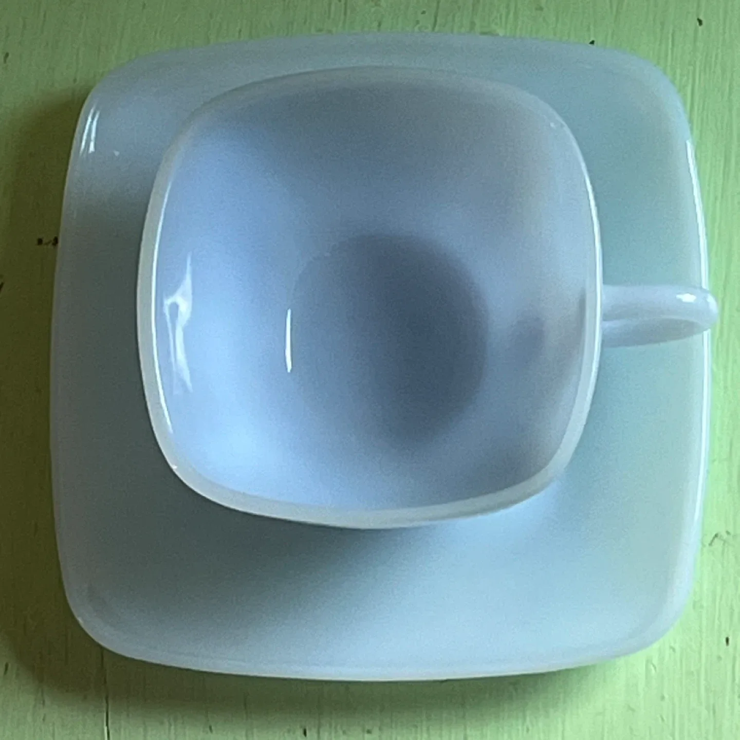 Anchor Hocking Fire King Azurite Blue Charm Cup and Saucer Set image indicator(3)