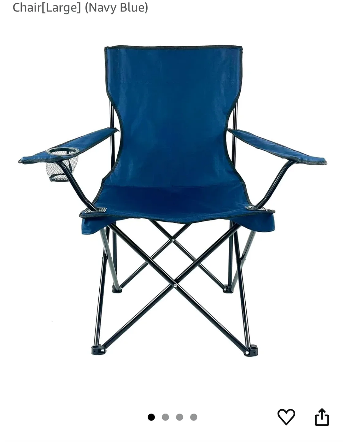 Navy Blue Folding Camp Chair image indicator(2)