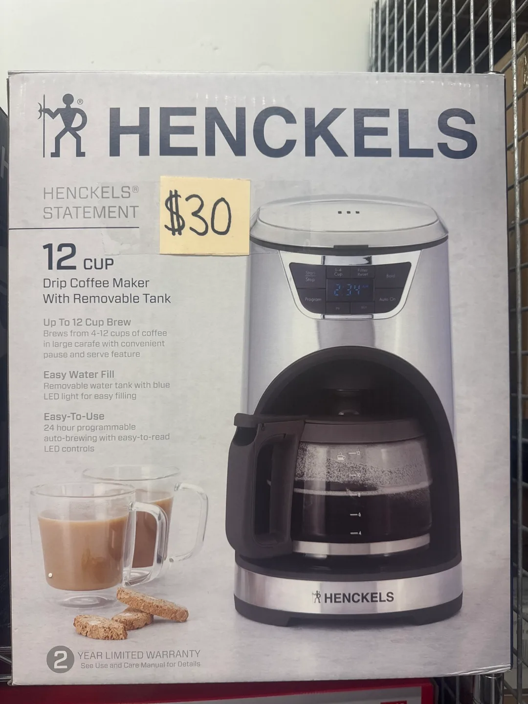 Henckels Statement 12-Cup Coffee Maker - New in boxes thumbnail