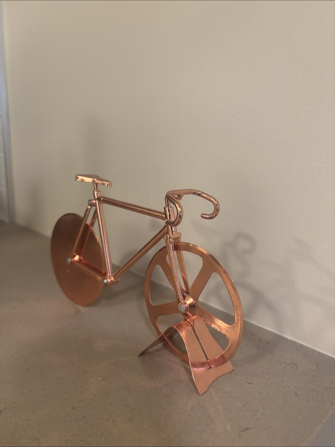Copper Bicycle Pizza Cutter - photo 2