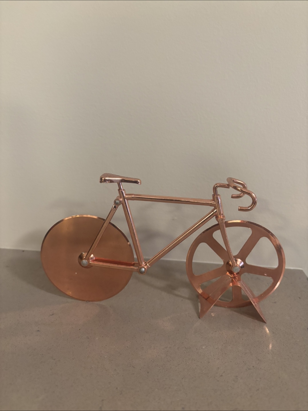 Copper Bicycle Pizza Cutter
