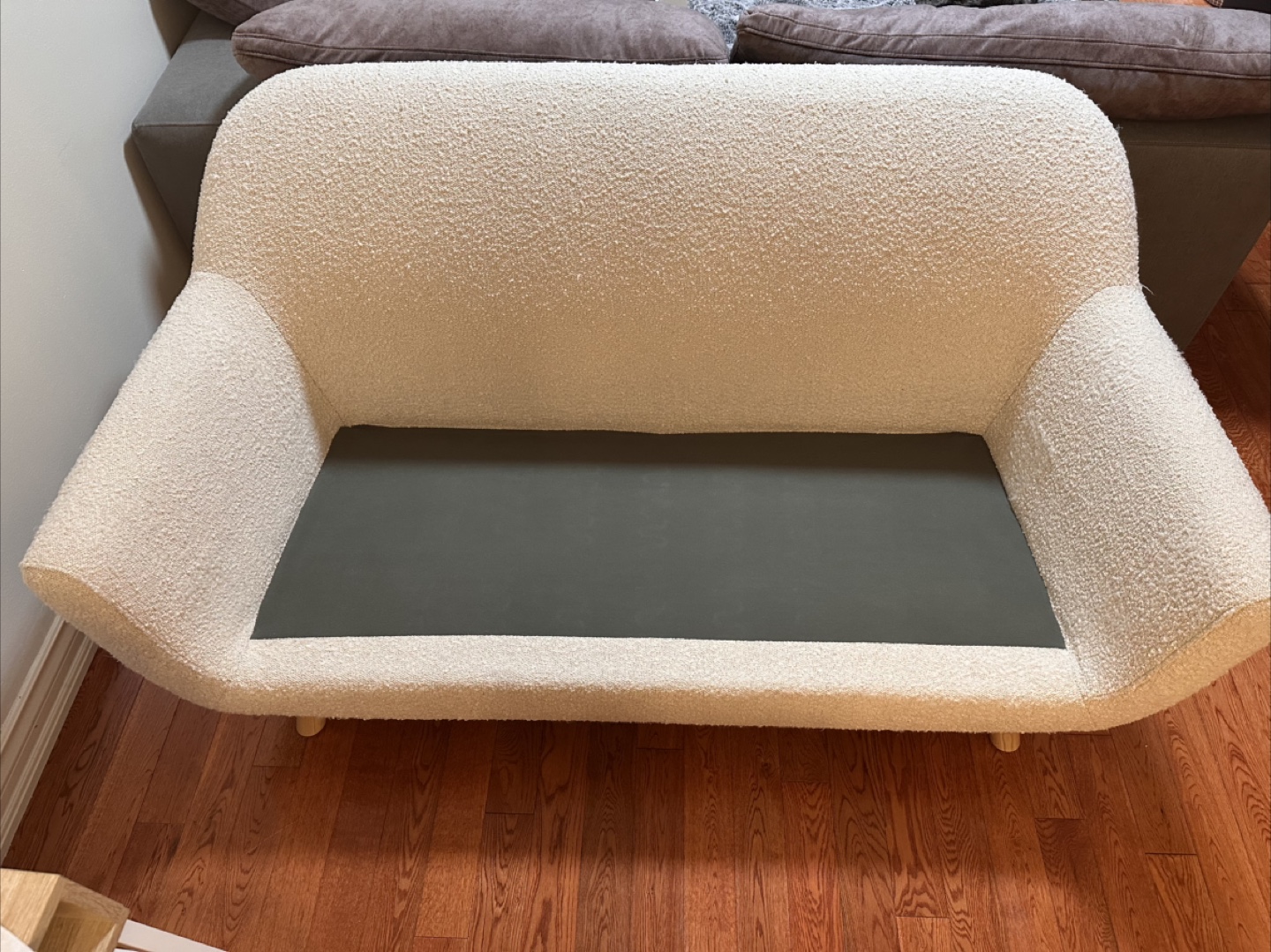 Article Boucle Loveseat Sofa - Ivory White - photo 5