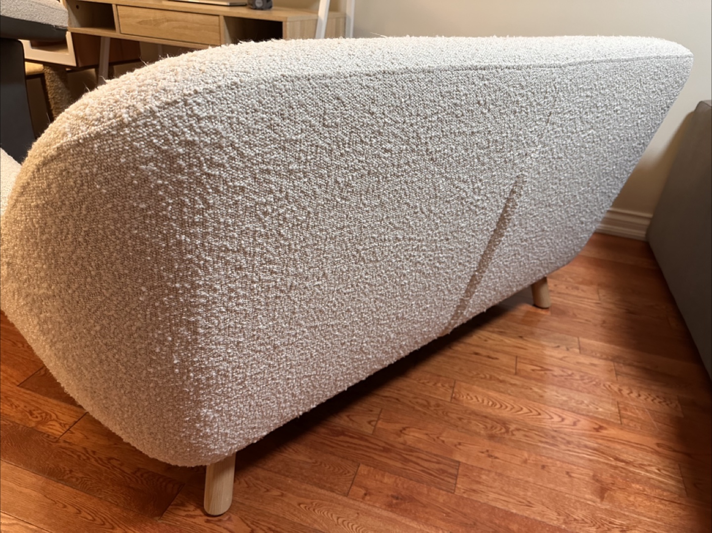 Article Boucle Loveseat Sofa - Ivory White - photo 4