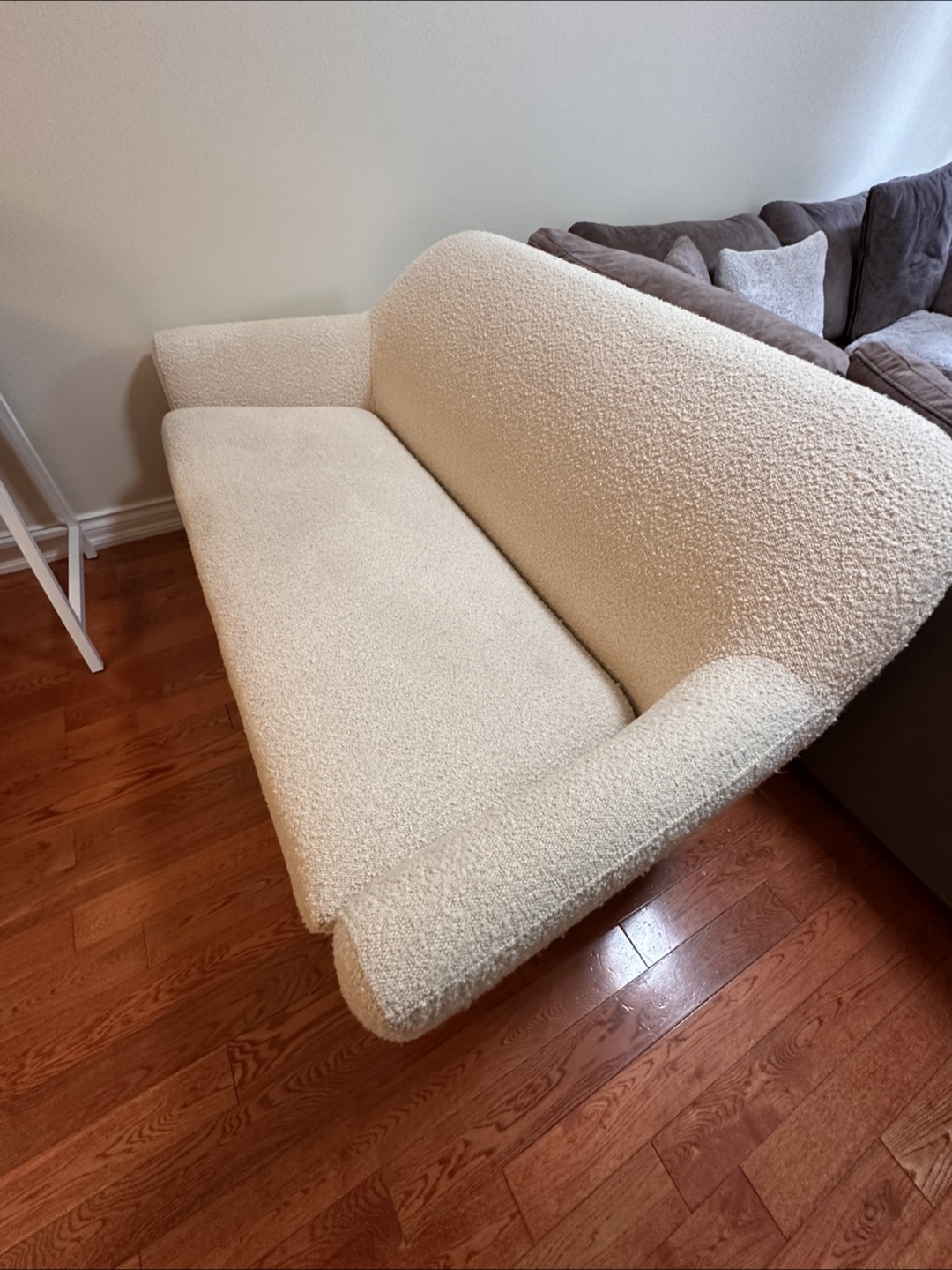 Article Boucle Loveseat Sofa - Ivory White - photo 3