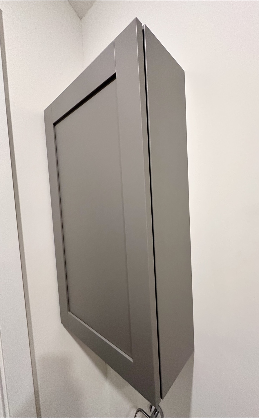 Ikea Grey Bathroom Wall Cabinet - photo 2