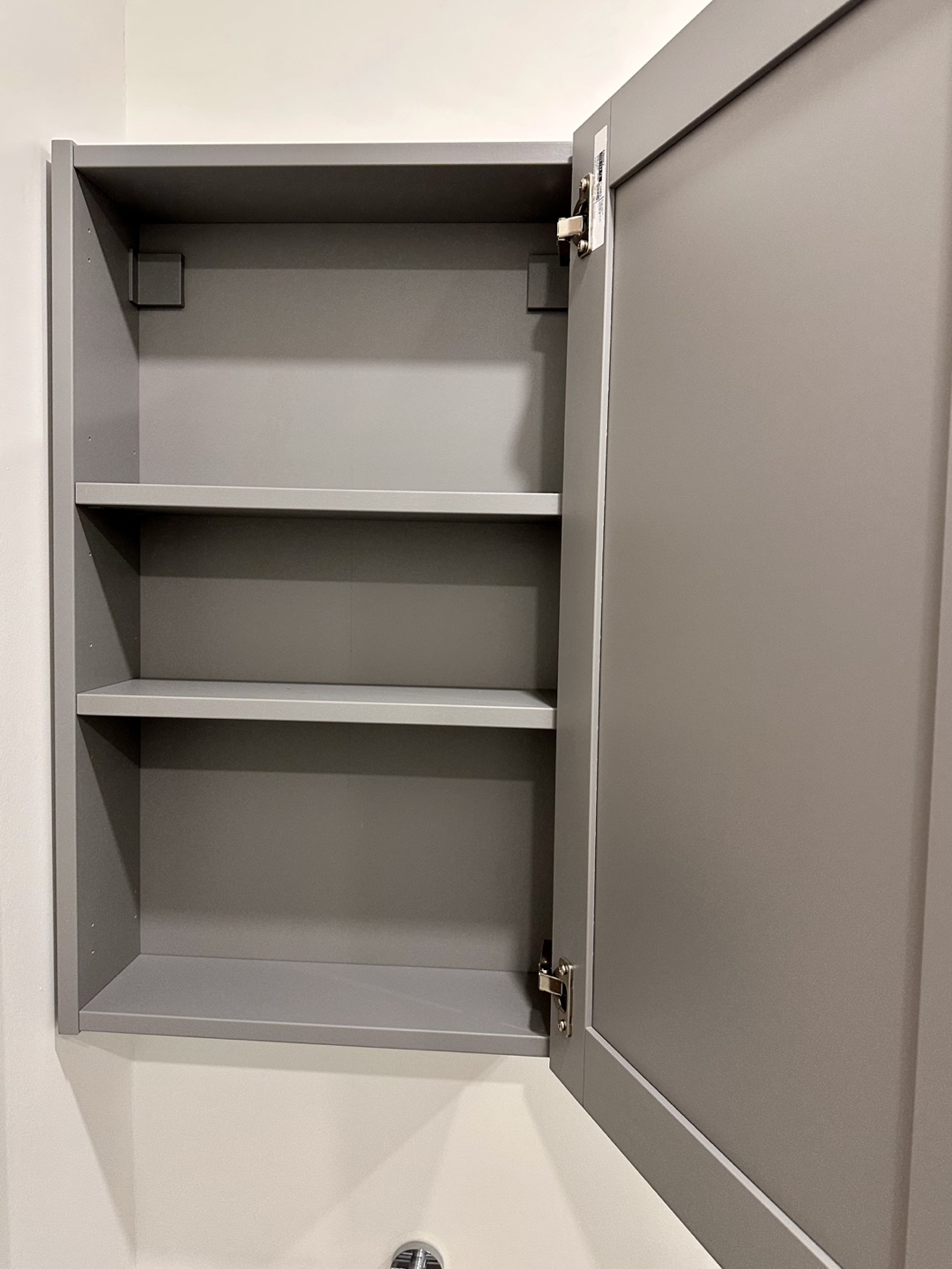 Ikea Grey Bathroom Wall Cabinet - photo 3