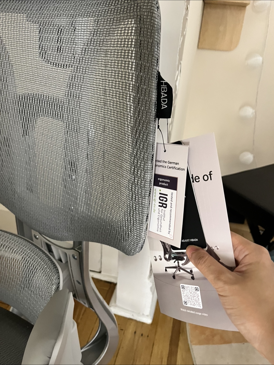 HBADA Ergonomic Office Chair - Gray - photo 4