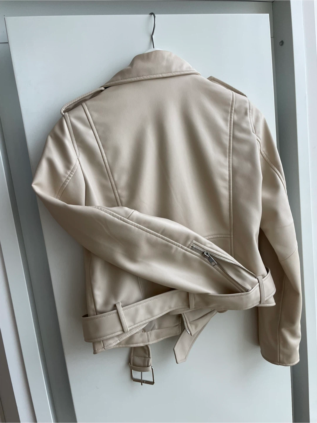 Zara Faux Leather Biker Jacket - Size XS - photo 2