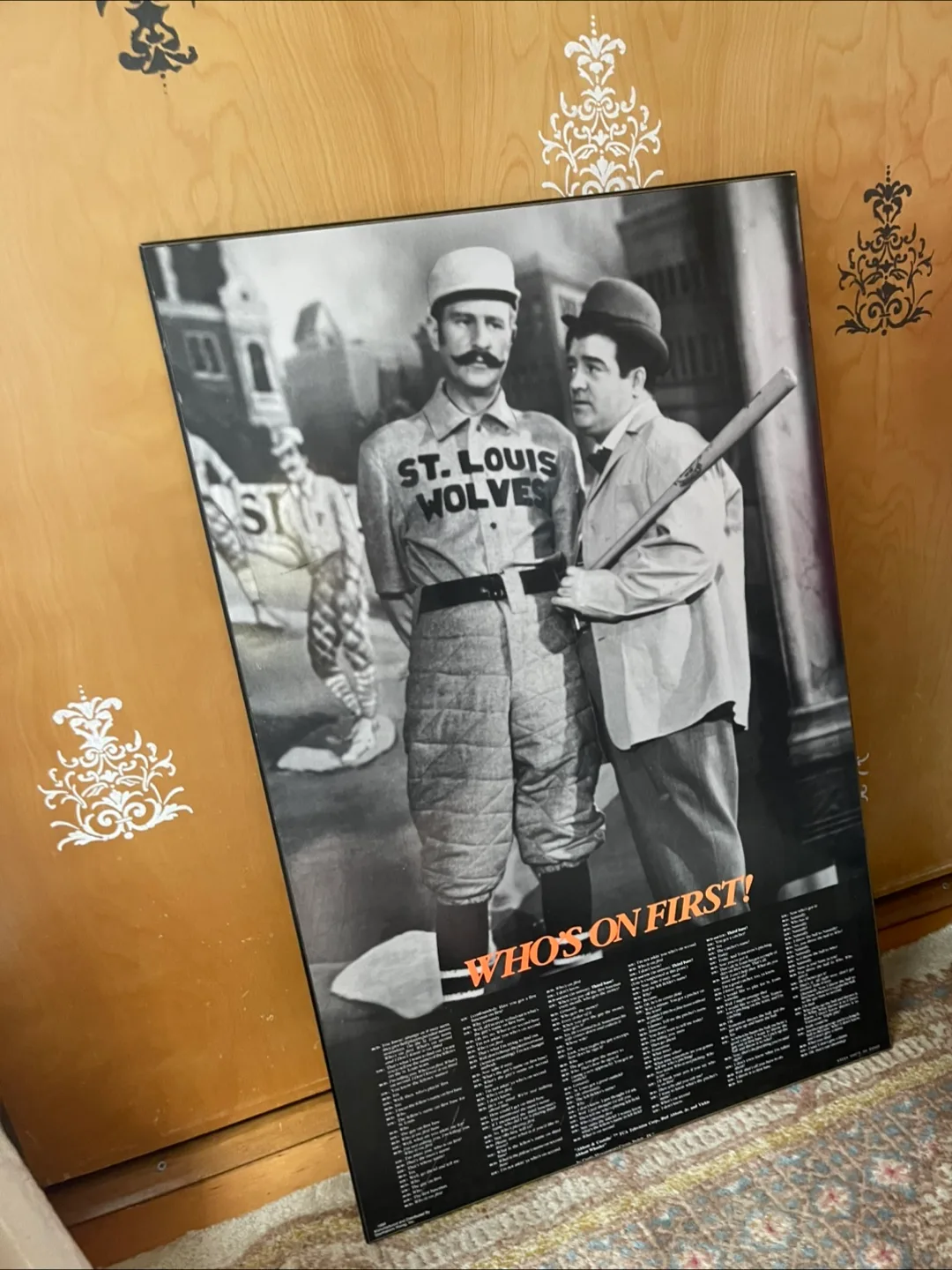 Vintage Art Poster: Abbott & Costello "Who's On First!" image indicator(2)