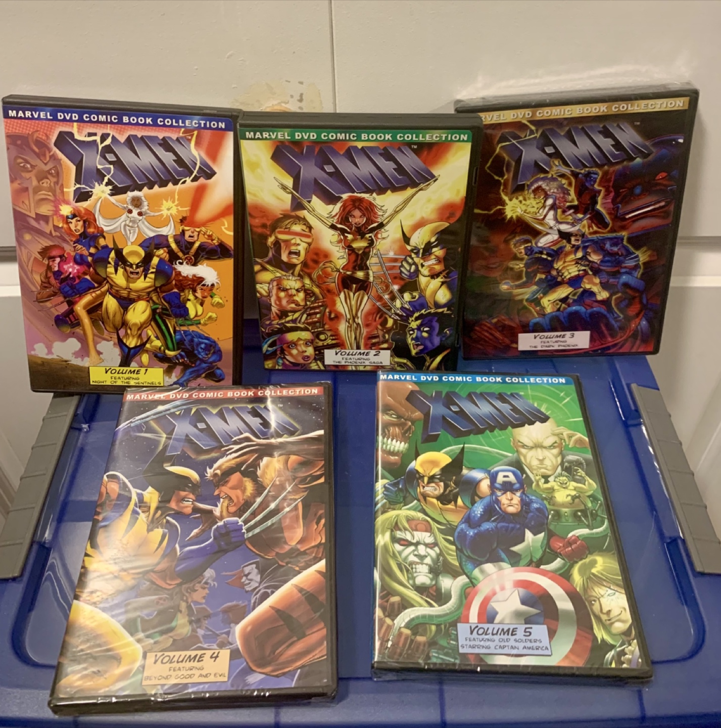 X-Men Marvel DVD Comic Book Collection Vol 1-5