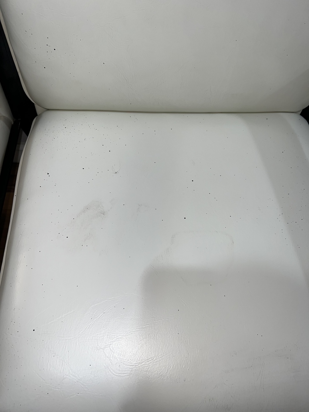Modern white accent chair with black frame ( 6) - photo 4