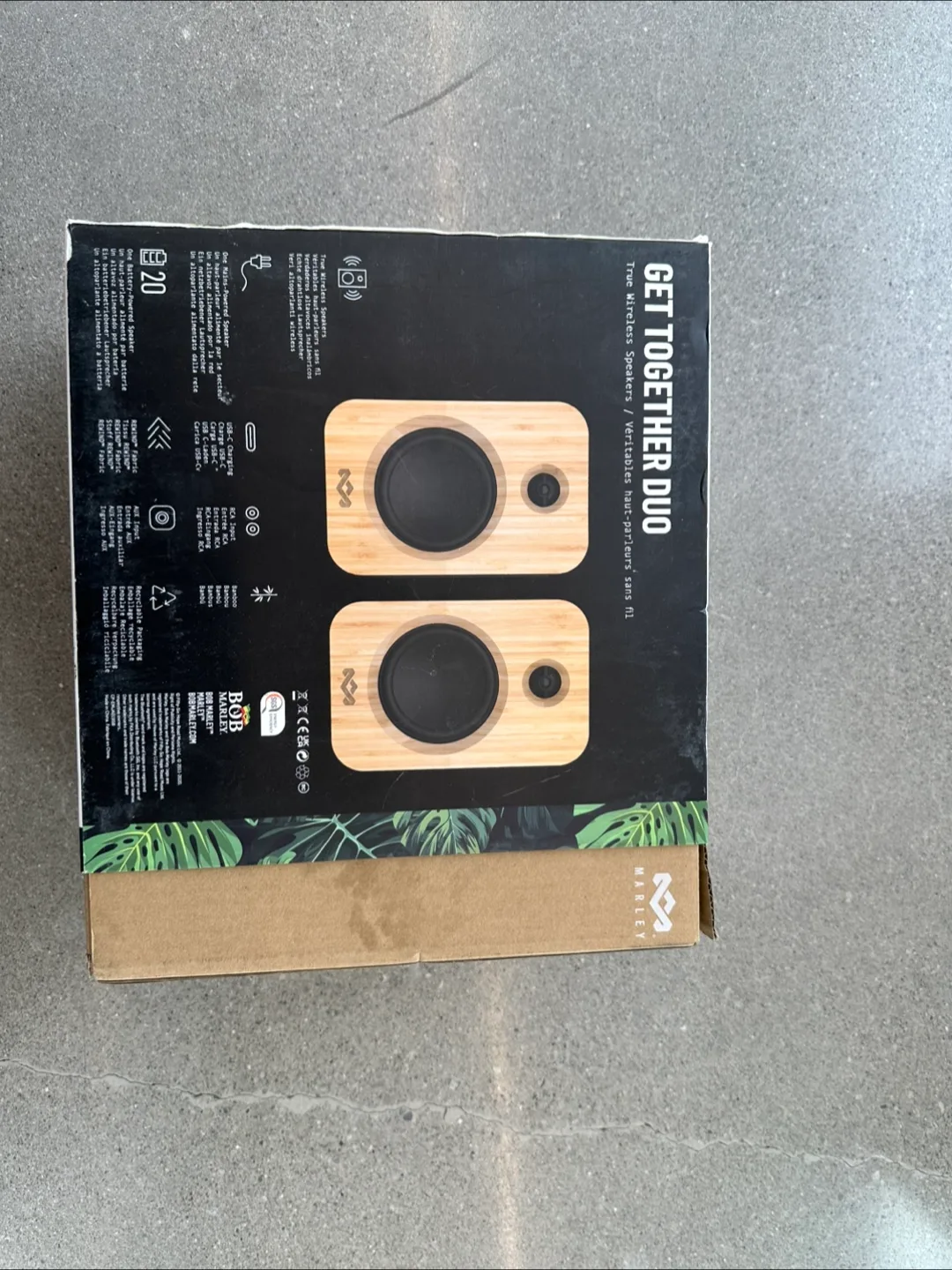 Marley Get Together Duo Wireless Speakers - Like New! thumbnail