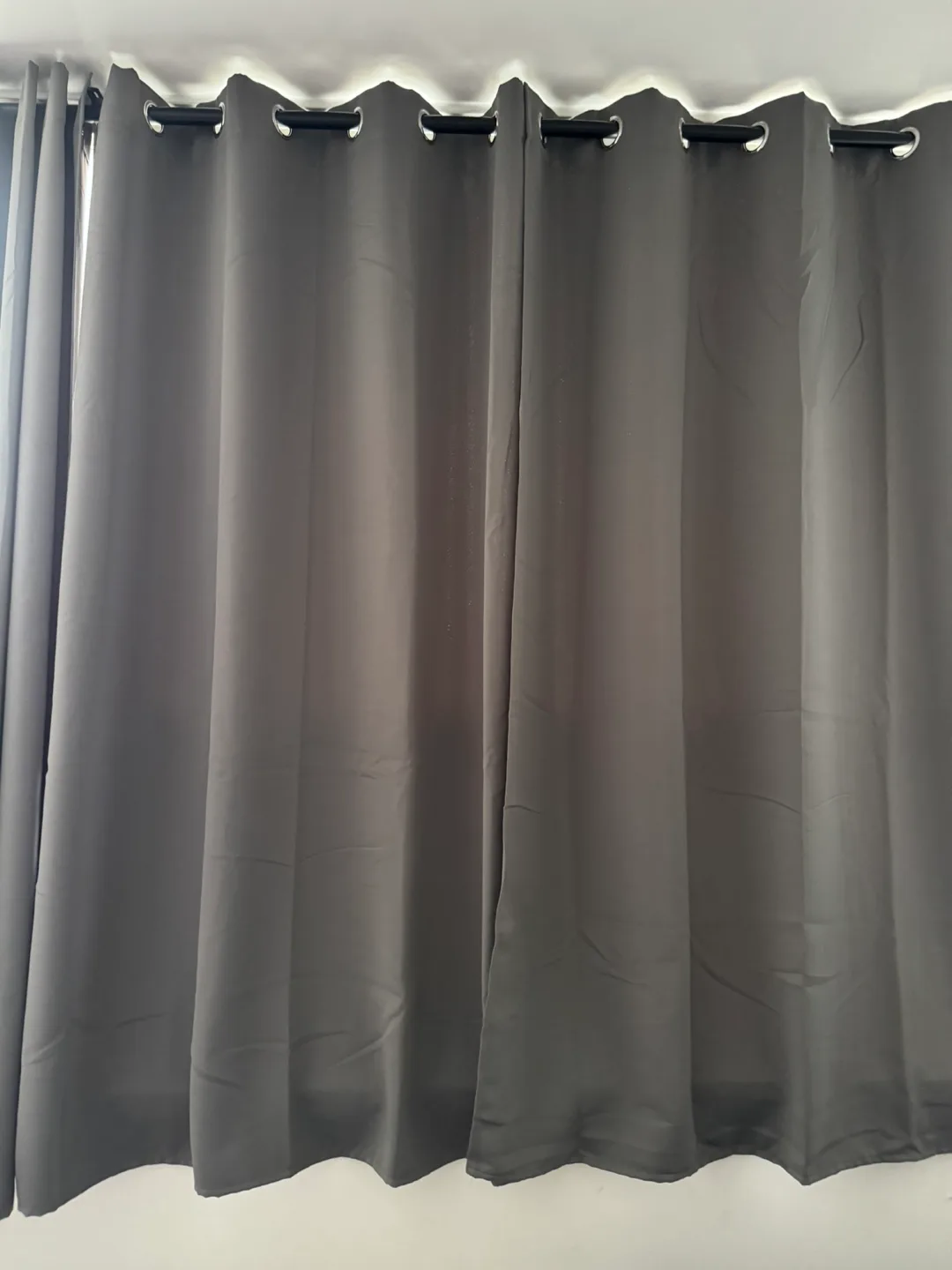 Blackout Curtains - Grey with rods image indicator(3)