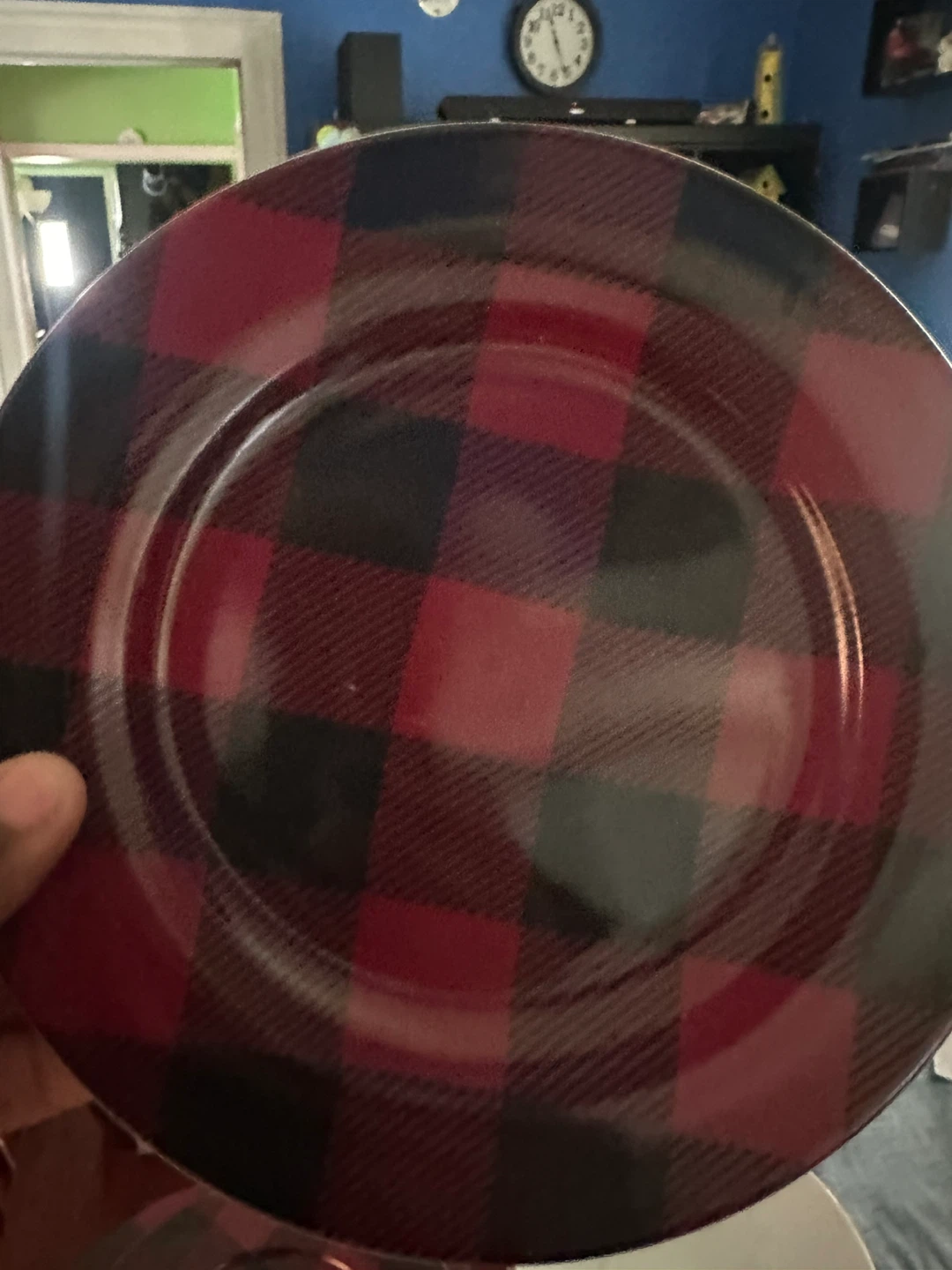 Red & Black Plaid Dinnerware Set - photo 5