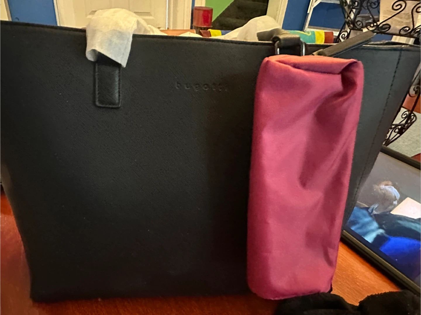 Bugatti Black Tote Bag - Brand New - photo 5