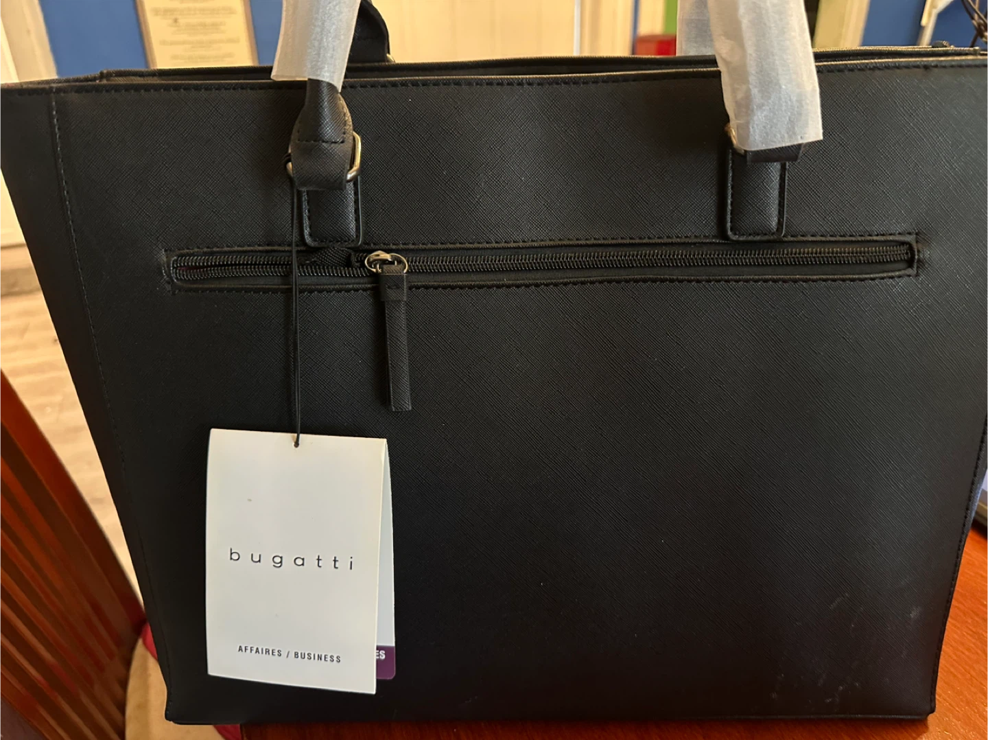 Bugatti Black Tote Bag - Brand New