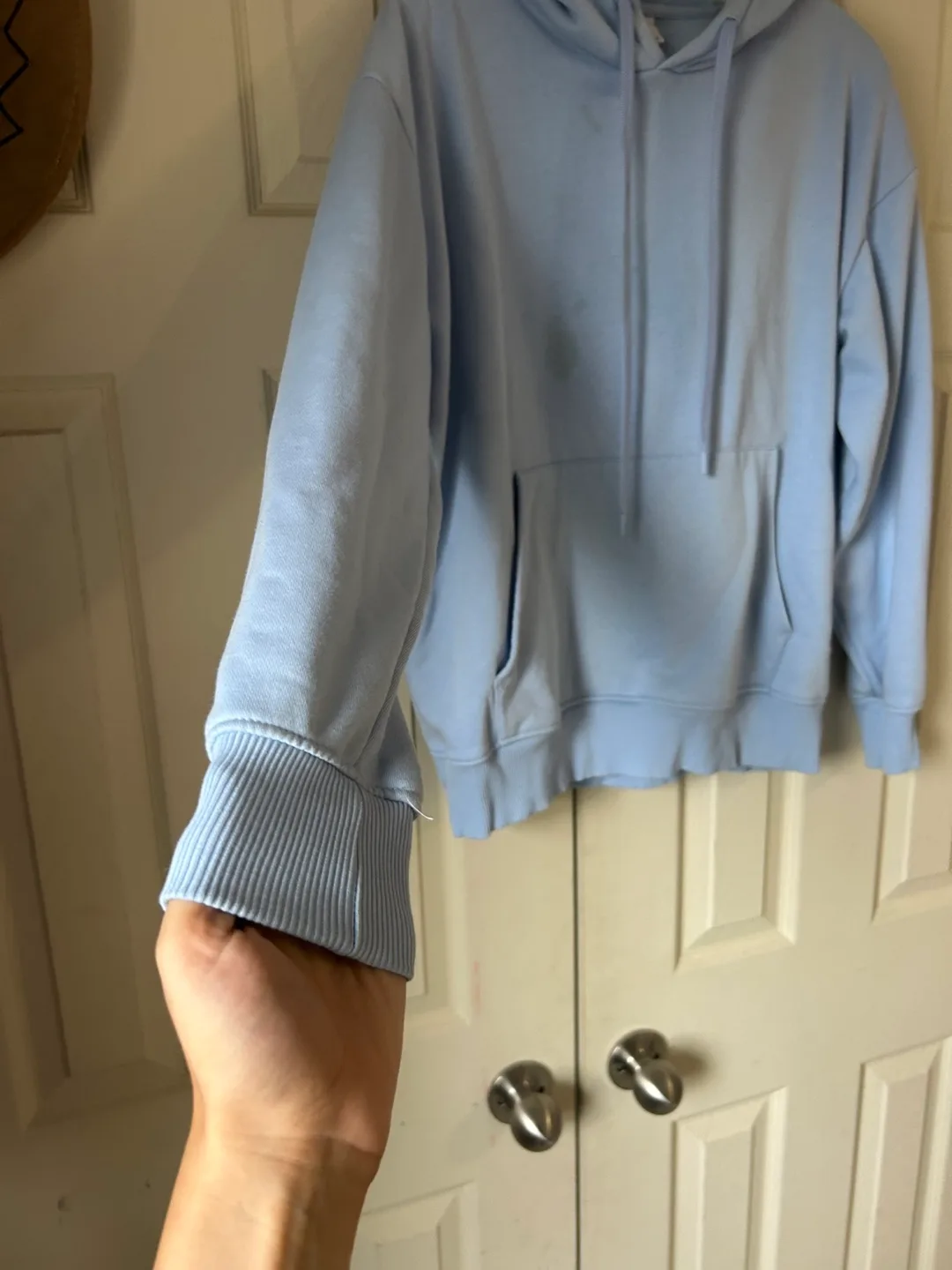 Zara Light Blue Hoodie image indicator(2)