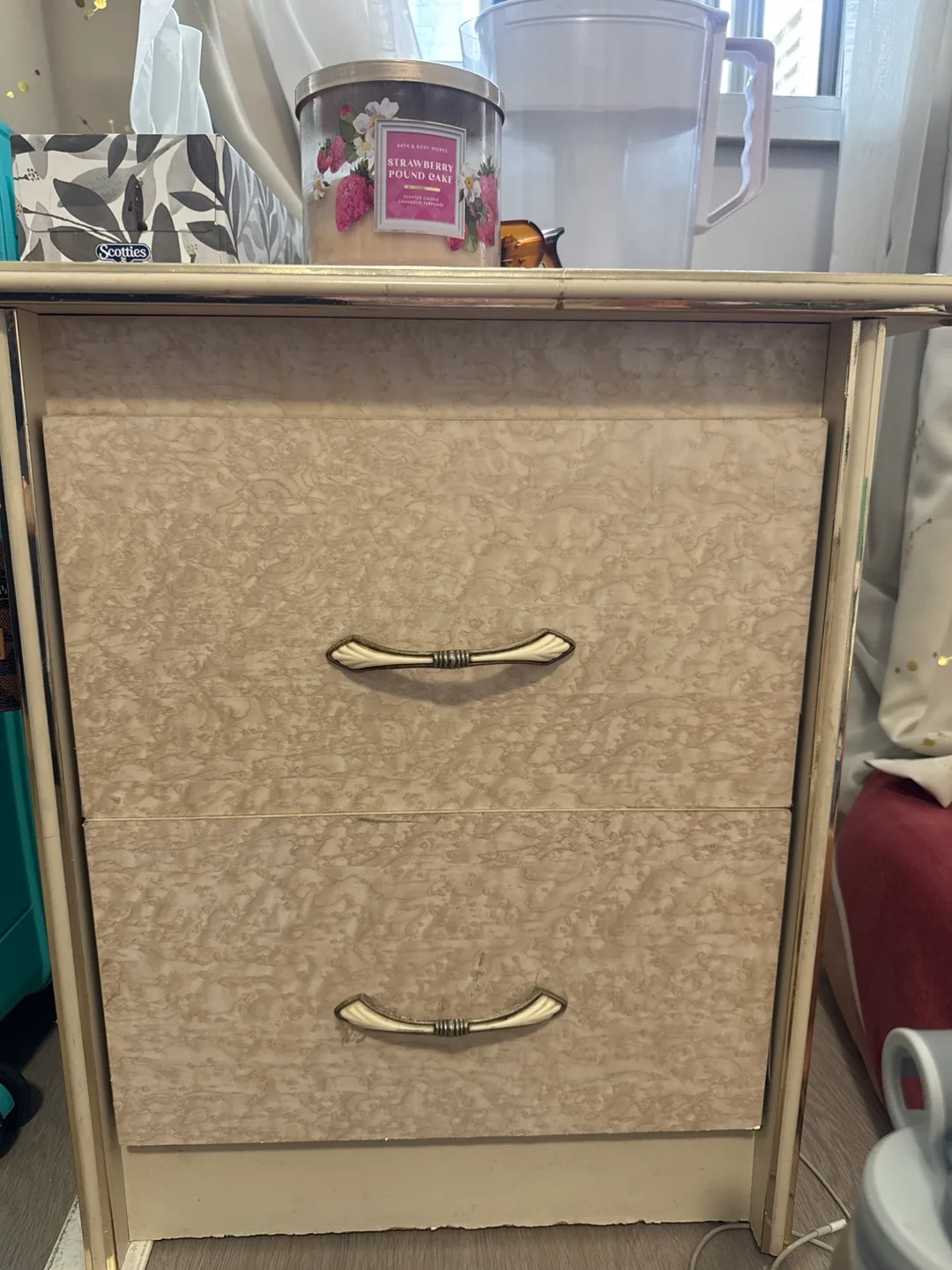 🥕Vintage Cupboard and Nightstand with Drawers image indicator(2)