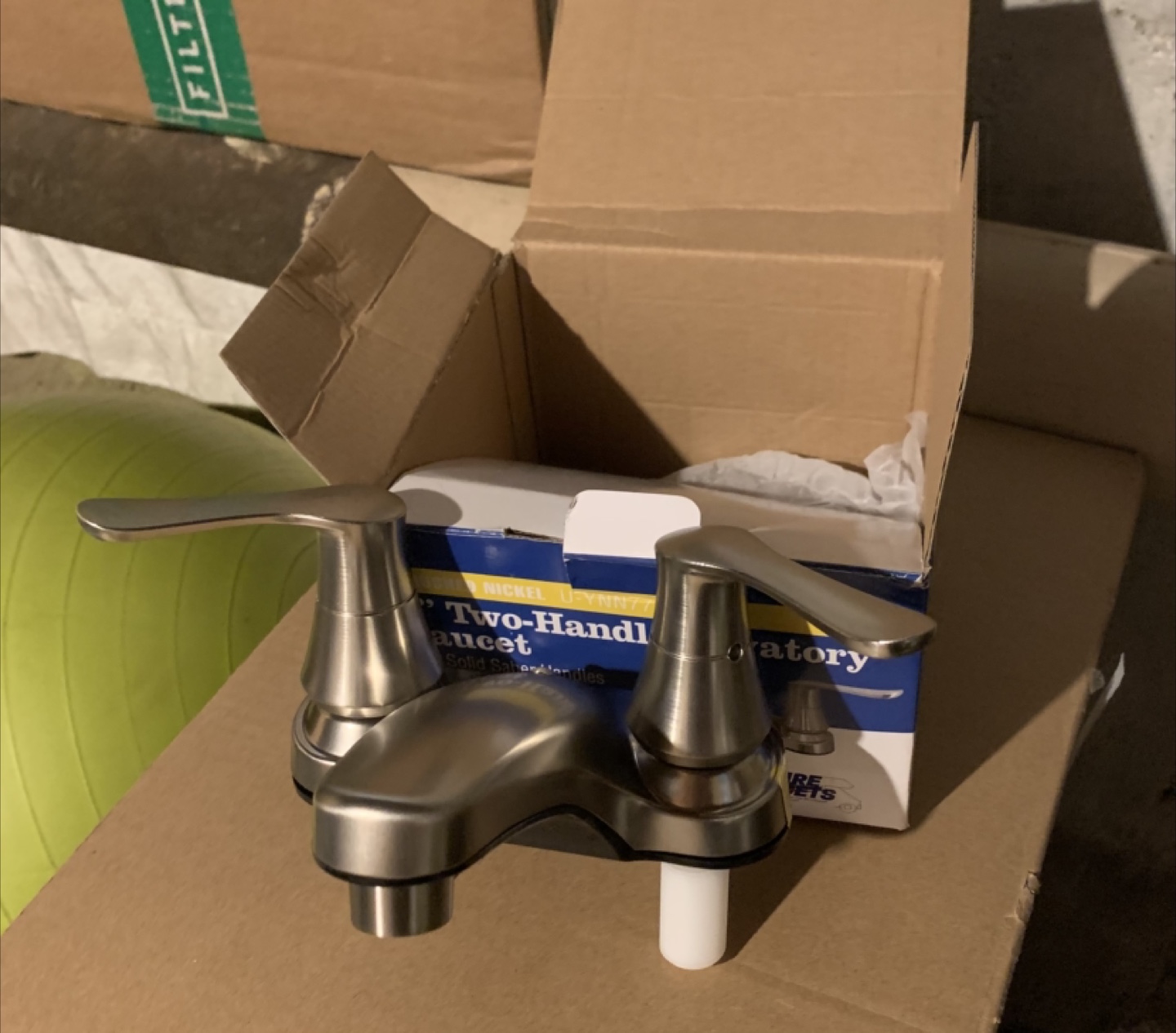 Nickel Two-Handle Lavatory Faucet - New in Box