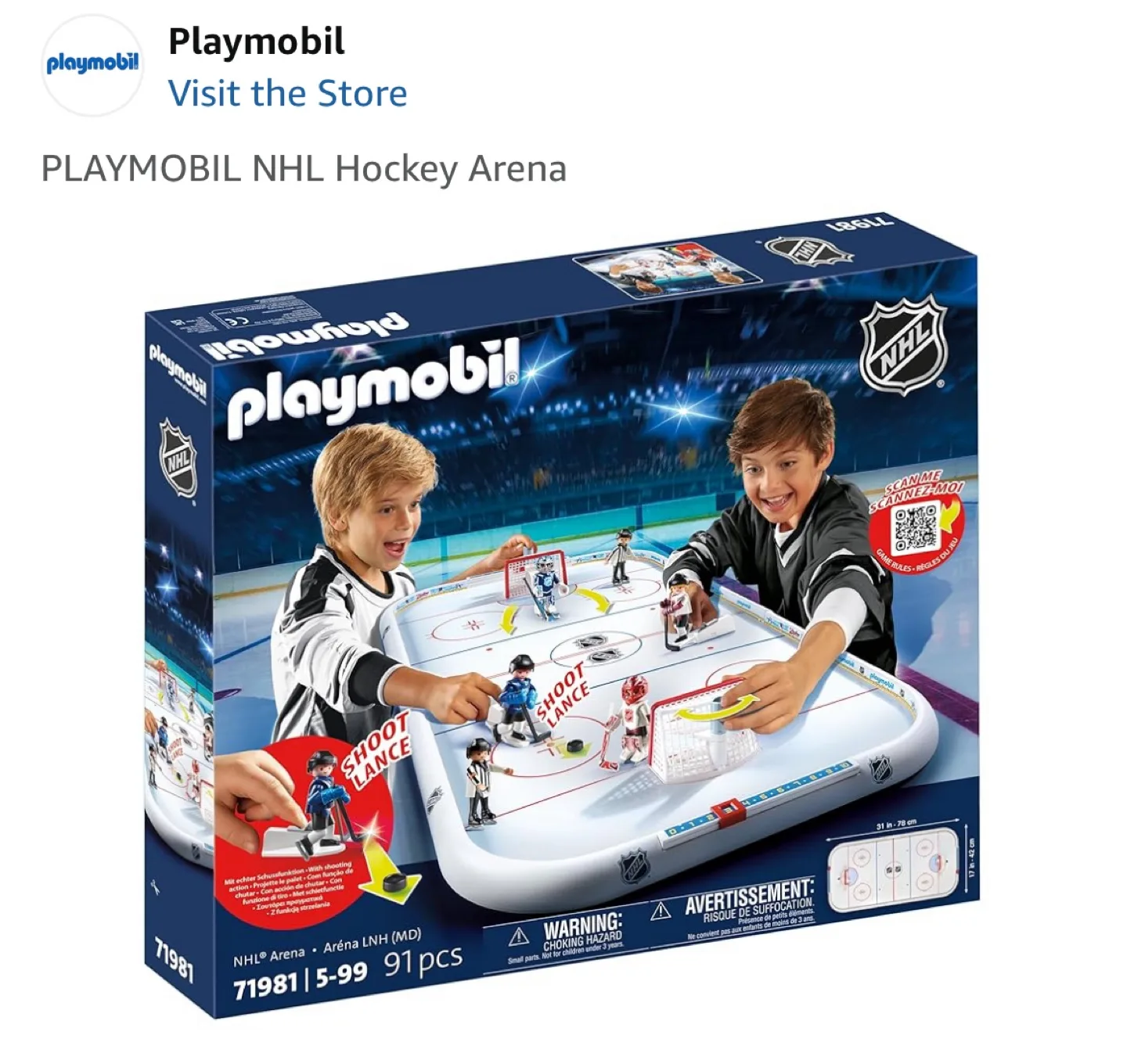 PLAYMOBIL NHL Hockey Arena thumbnail