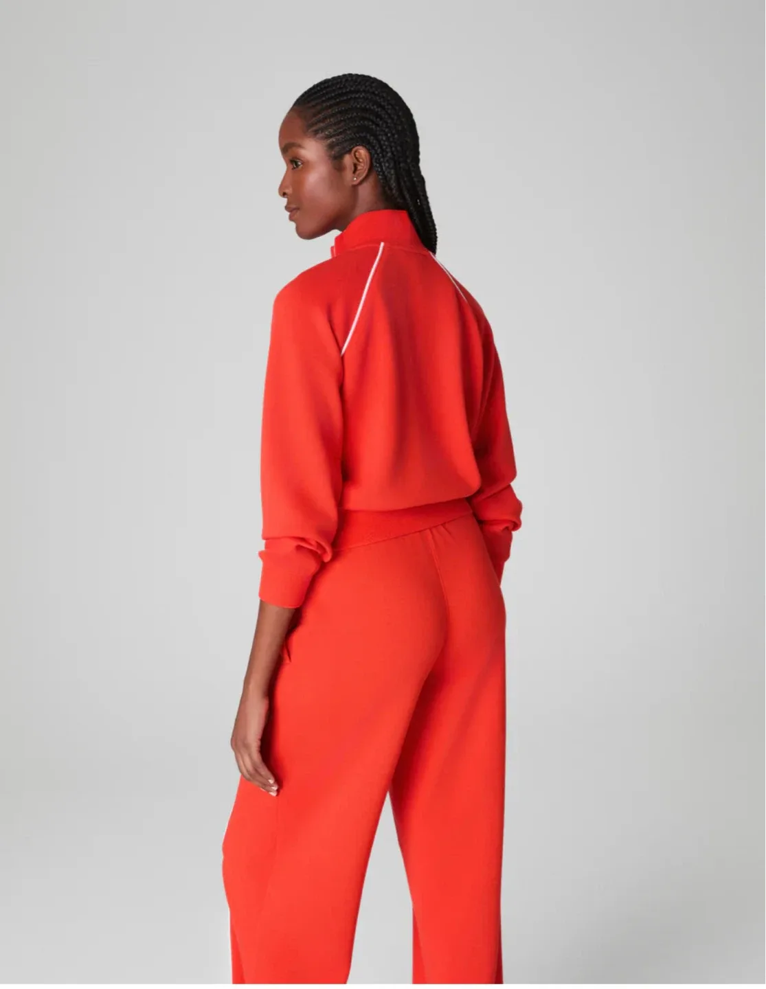 SPANX AIRESSENTIALS PIQUE FULL ZIP TRACK JACKET image indicator(3)