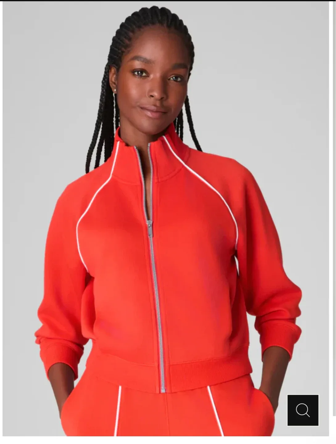 SPANX AIRESSENTIALS PIQUE FULL ZIP TRACK JACKET image indicator(7)