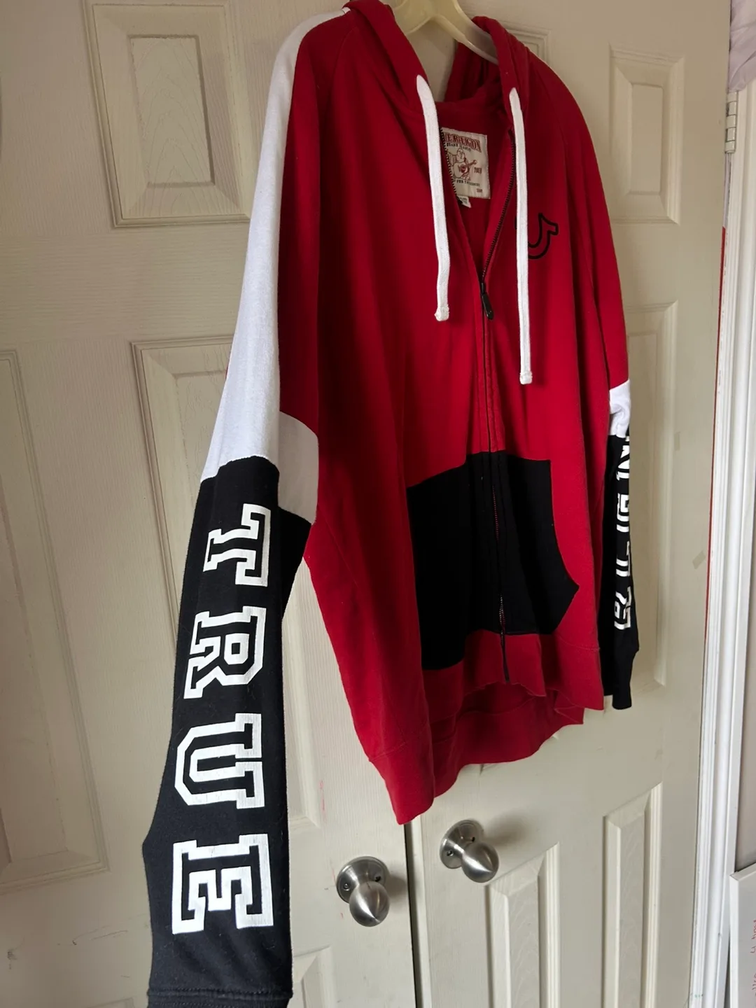 True Religion Red/Black Hoodie image indicator(2)