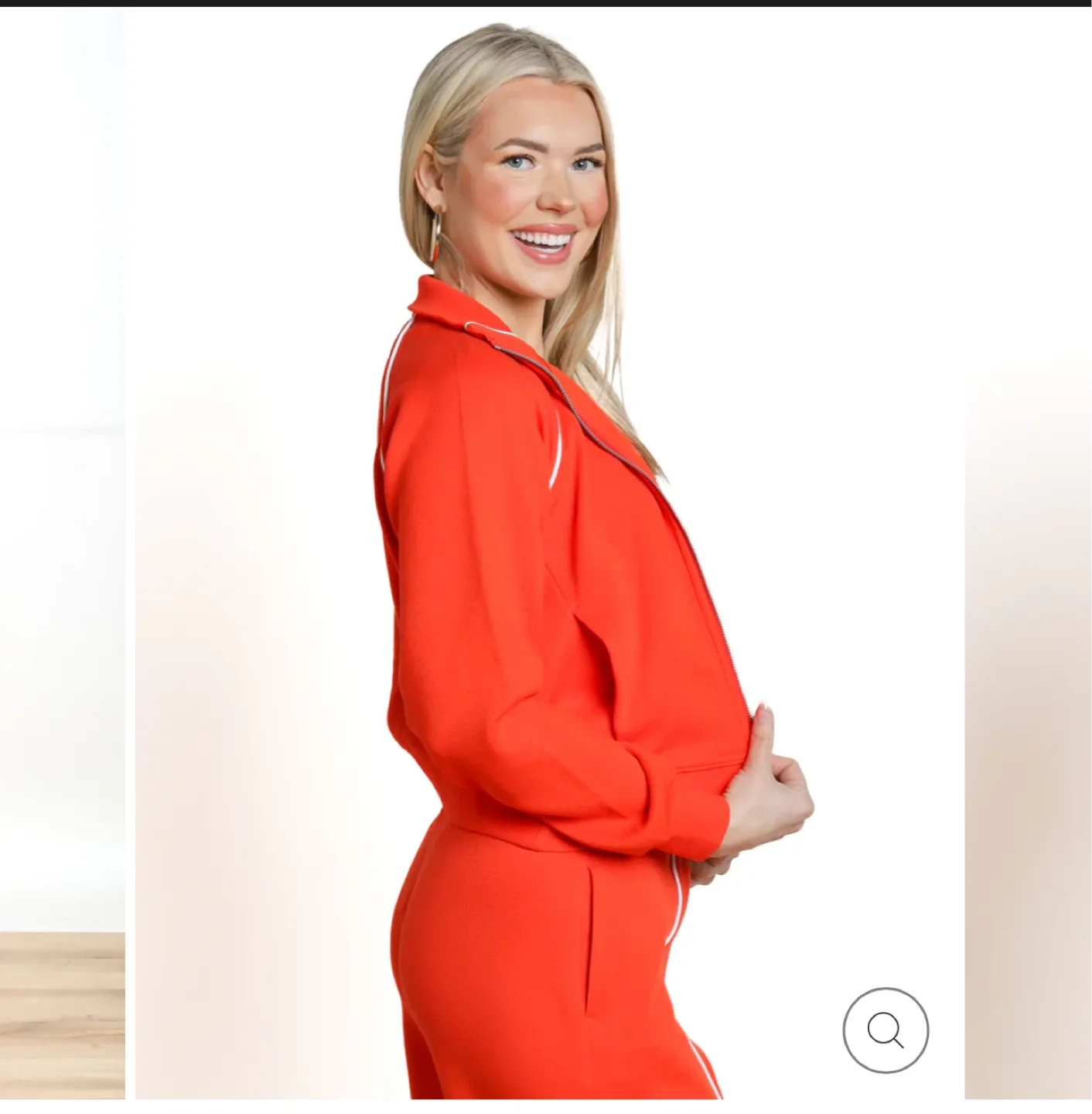 SPANX AIRESSENTIALS PIQUE FULL ZIP TRACK JACKET image indicator(8)